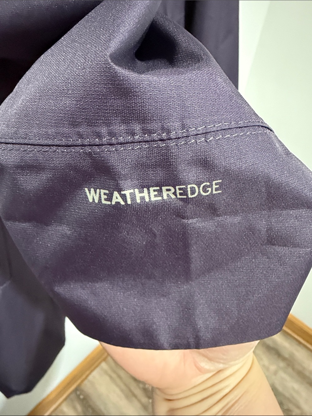 Eddie Bauer Women's Purple Trench Coat "Girl on the Go" Hooded Waterproof Size L - Picture 6 of 16